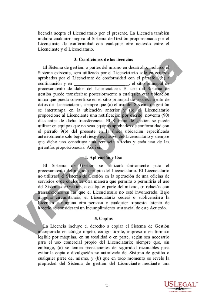 Preview Acuerdo de licencia y desarrollo de software orientado al proveedor