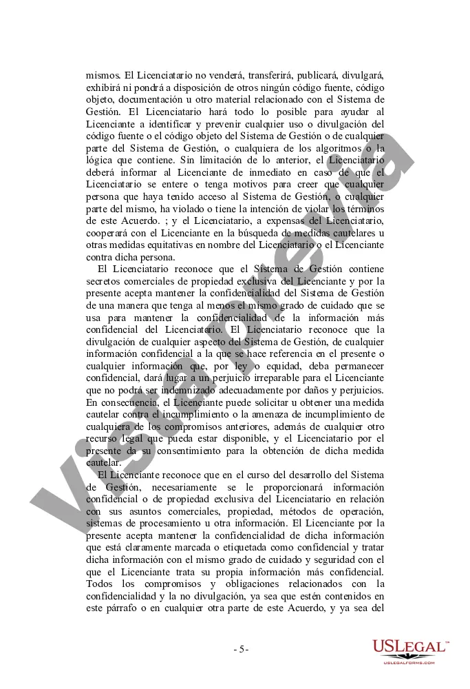 Preview Acuerdo de licencia y desarrollo de software orientado al proveedor