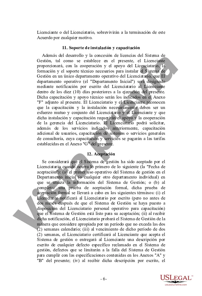 Preview Acuerdo de licencia y desarrollo de software orientado al proveedor