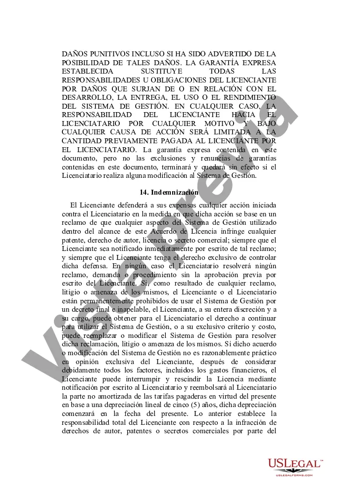 Preview Acuerdo de licencia y desarrollo de software orientado al proveedor