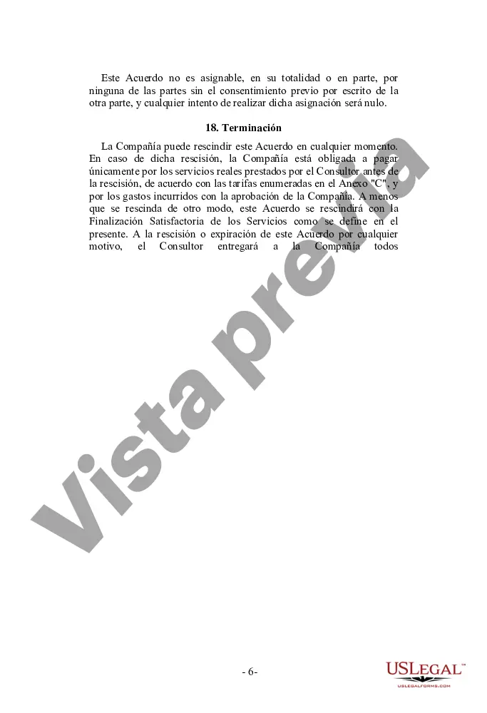 Preview Acuerdo general de servicios de programación de consultores independientes - Orientado al usuario