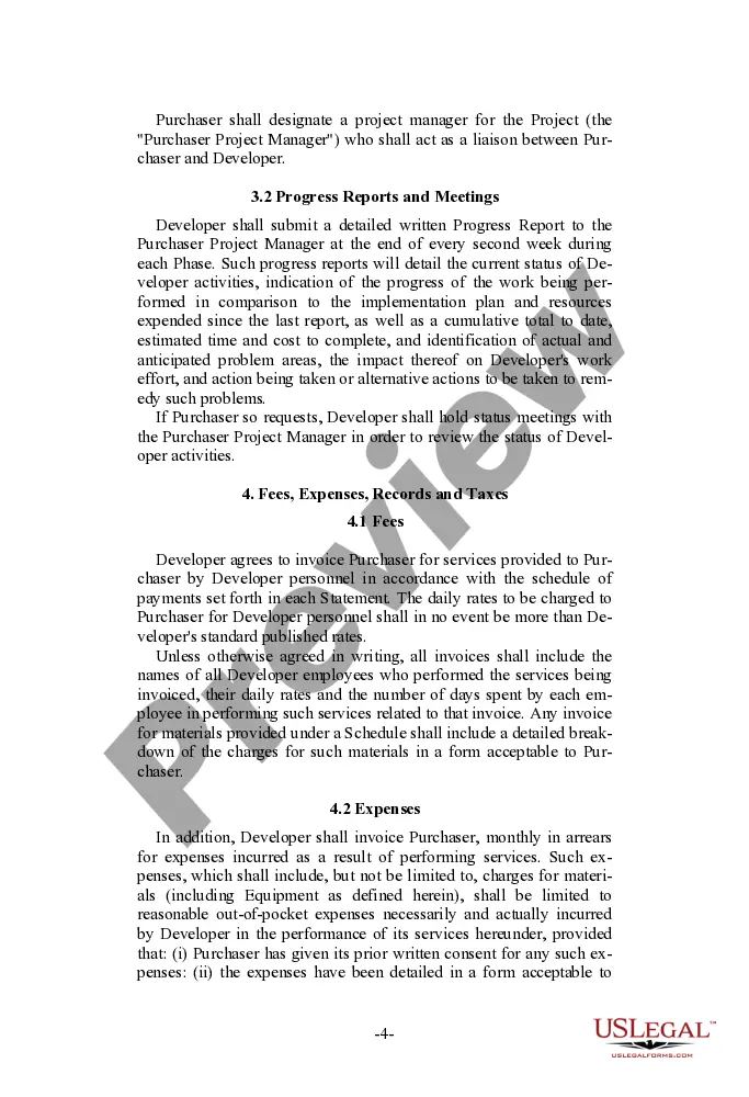 Get Software and Equipment Development Agreement Preview Software and Equipment Development Agreement