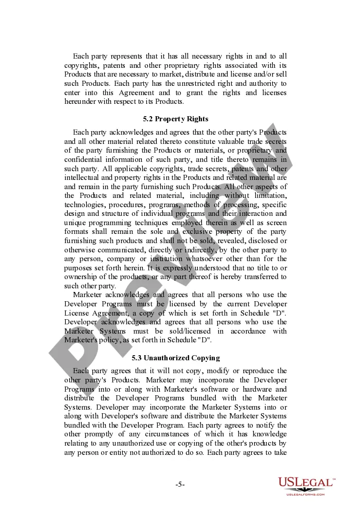 Get Joint Marketing and Development Agreement Preview Joint Marketing and Development Agreement
