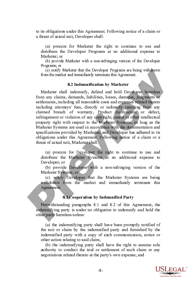 Get Joint Marketing and Development Agreement Preview Joint Marketing and Development Agreement