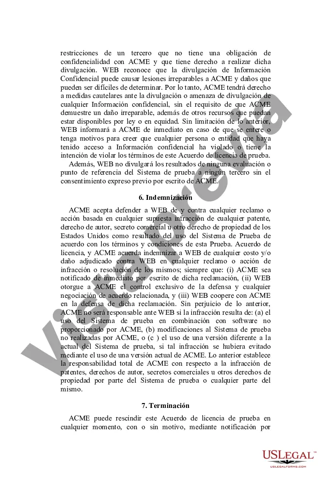 Preview Acuerdo de licencia de prueba