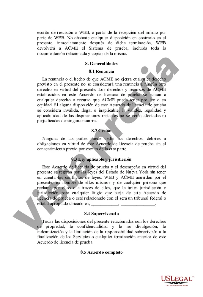 Preview Acuerdo de licencia de prueba
