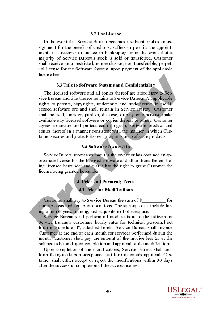 Get Service Bureau Distribution Agreement Preview Service Bureau Distribution Agreement