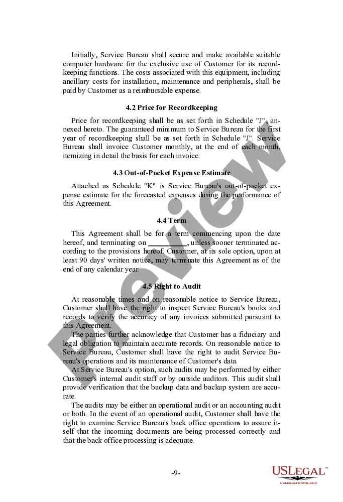 Get Service Bureau Distribution Agreement Preview Service Bureau Distribution Agreement