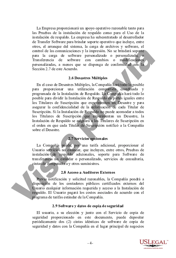 Preview Acuerdo de servicio de copia de seguridad de emergencia