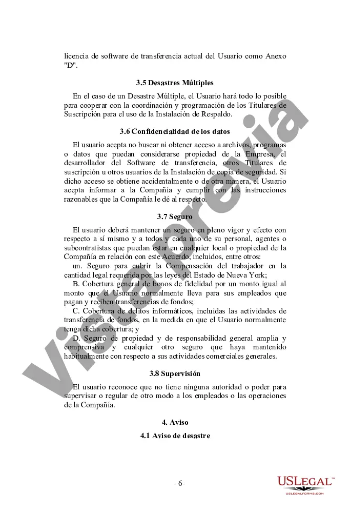 Preview Acuerdo de servicio de copia de seguridad de emergencia