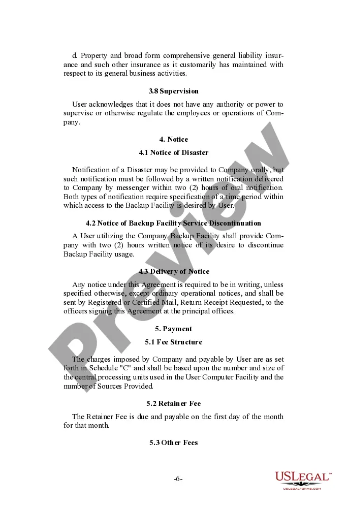 Get Emergency Backup Service Agreement Preview Emergency Backup Service Agreement
