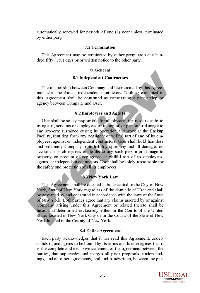 Get Emergency Backup Service Agreement Preview Emergency Backup Service Agreement