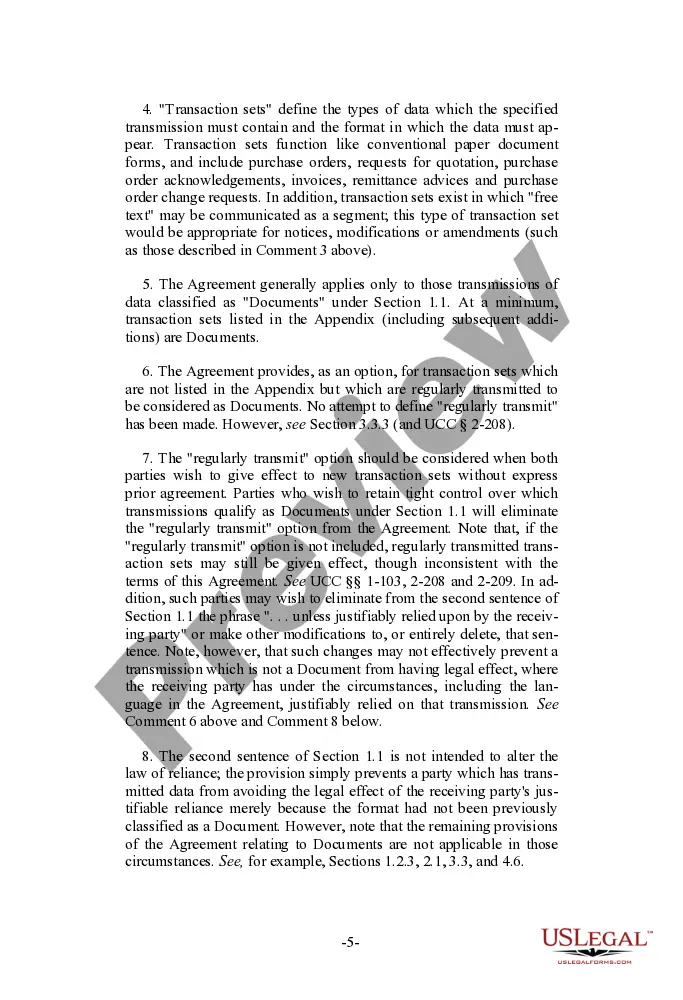 Get Model Electronic Data Interchange Trading Partner Agreement Preview Model Electronic Data Interchange Trading Partner Agreement