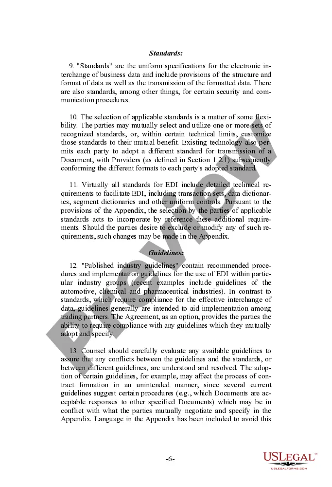 Get Model Electronic Data Interchange Trading Partner Agreement Preview Model Electronic Data Interchange Trading Partner Agreement