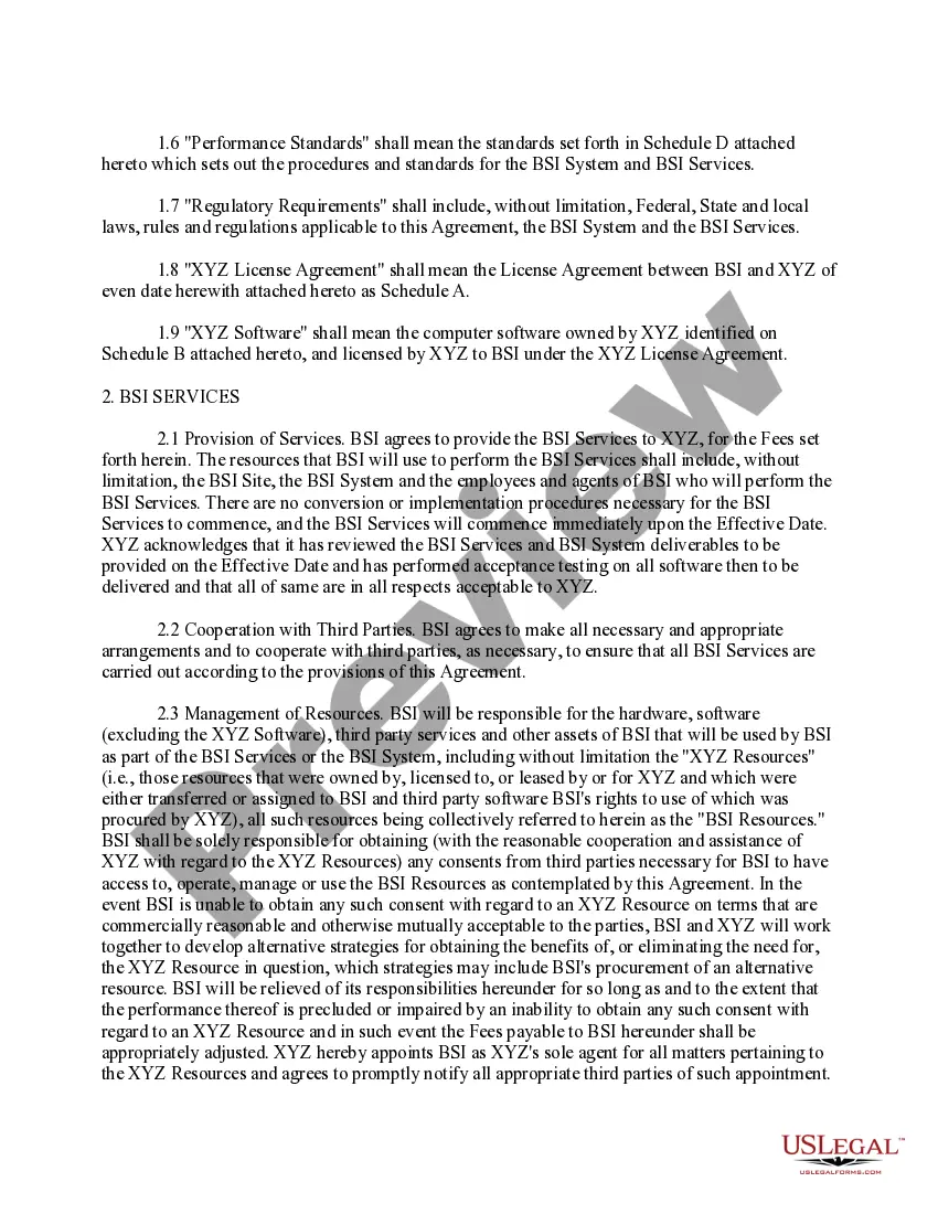 Get Processing and Services Outsourcing Agreement Preview Processing and Services Outsourcing Agreement