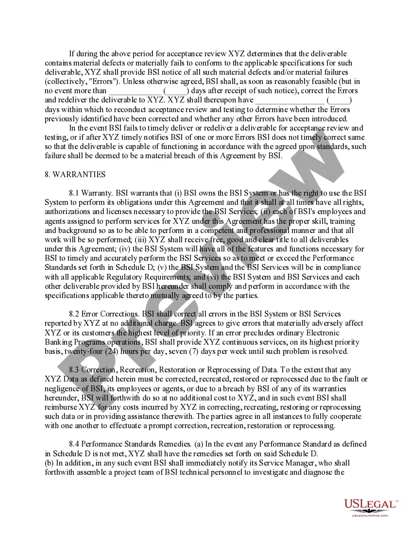 Get Processing and Services Outsourcing Agreement Preview Processing and Services Outsourcing Agreement