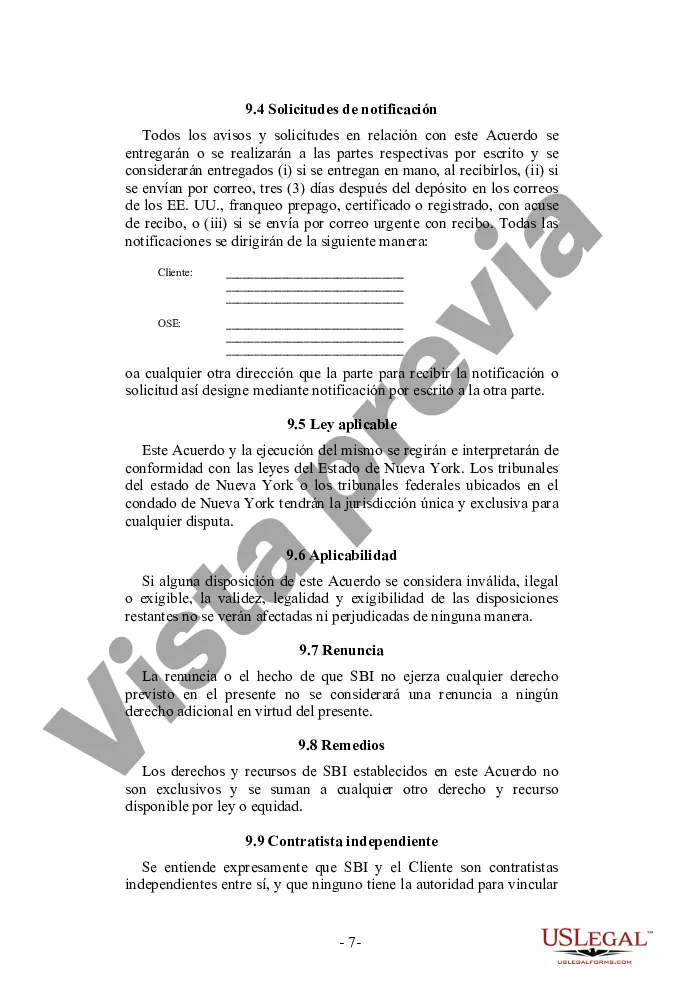 Preview Acuerdo de la Oficina de Servicios - Formato Alternativo