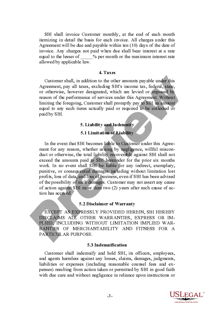 Get Service Bureau Agreement - Alternative Format Preview Service Bureau Agreement - Alternative Format