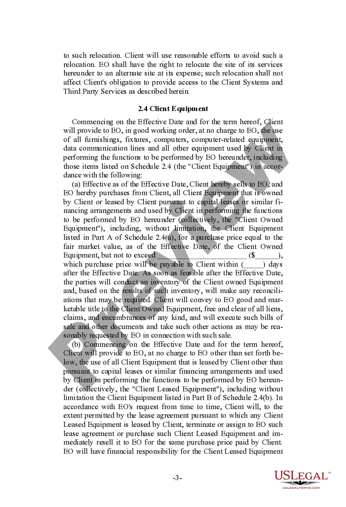 Get Comprehensive Outsourcing Agreement Preview Comprehensive Outsourcing Agreement