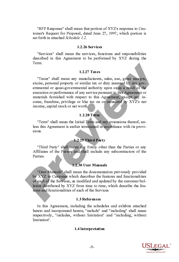 Get Outsourcing Agreement - Long Form Preview Outsourcing Agreement - Long Form