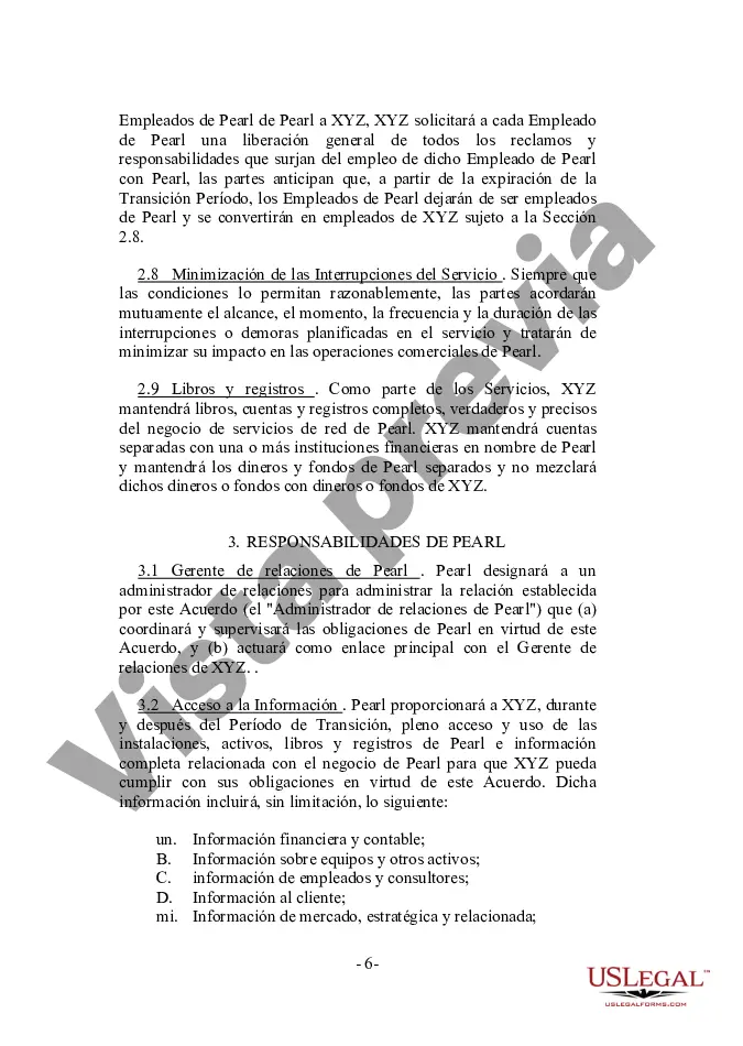 Preview Acuerdo de sistemas de gestión de red