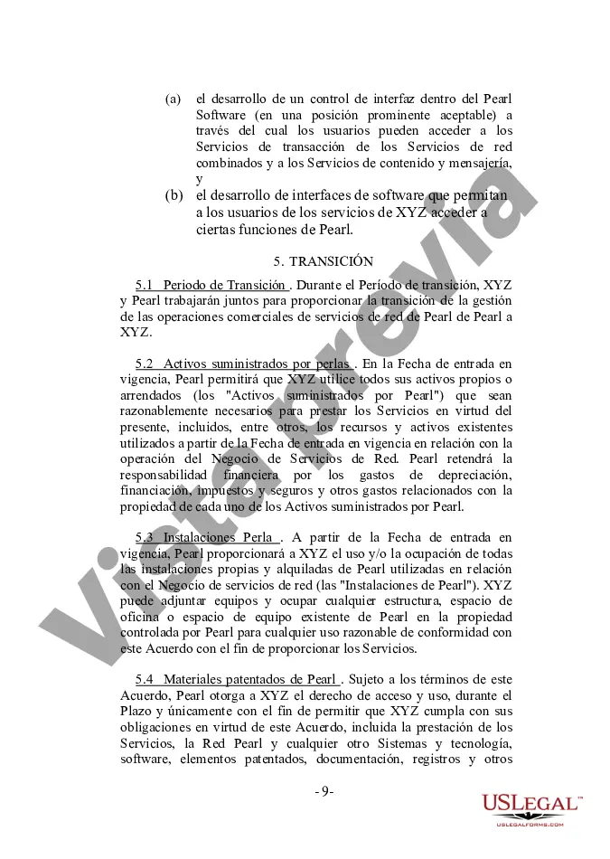 Preview Acuerdo de sistemas de gestión de red