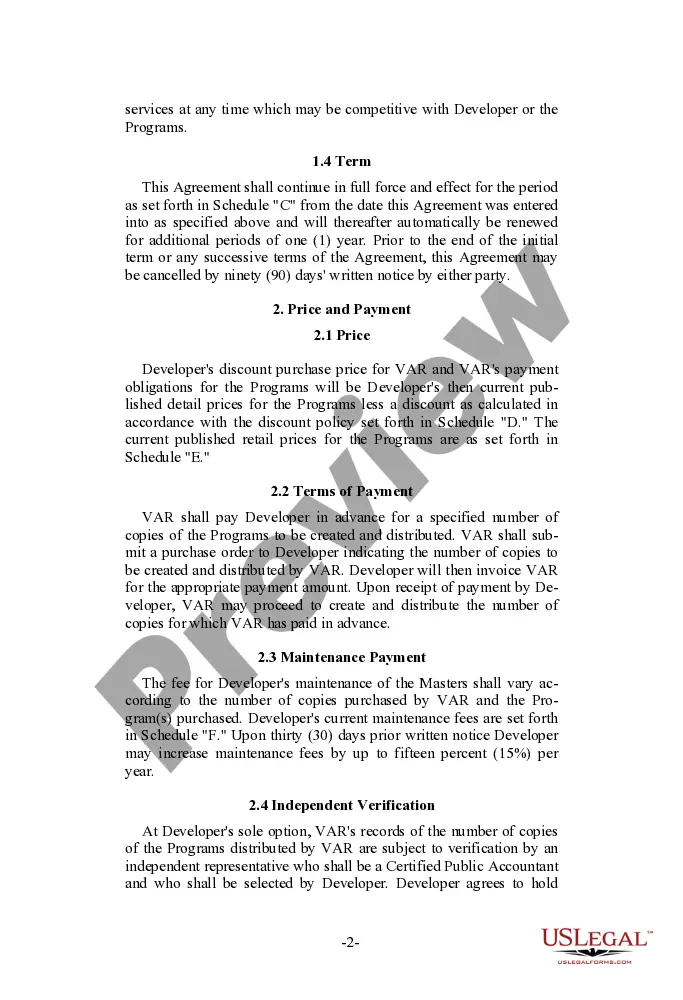 Get Value Added Reseller Distribution Agreement Preview Value Added Reseller Distribution Agreement
