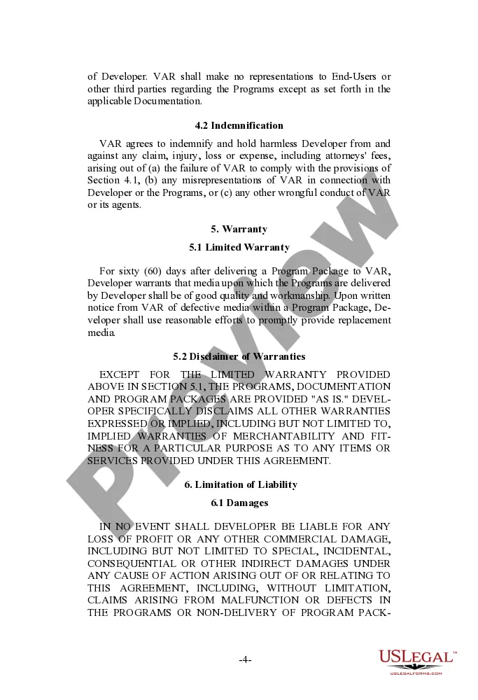 Preview International Value Added Reseller Agreement