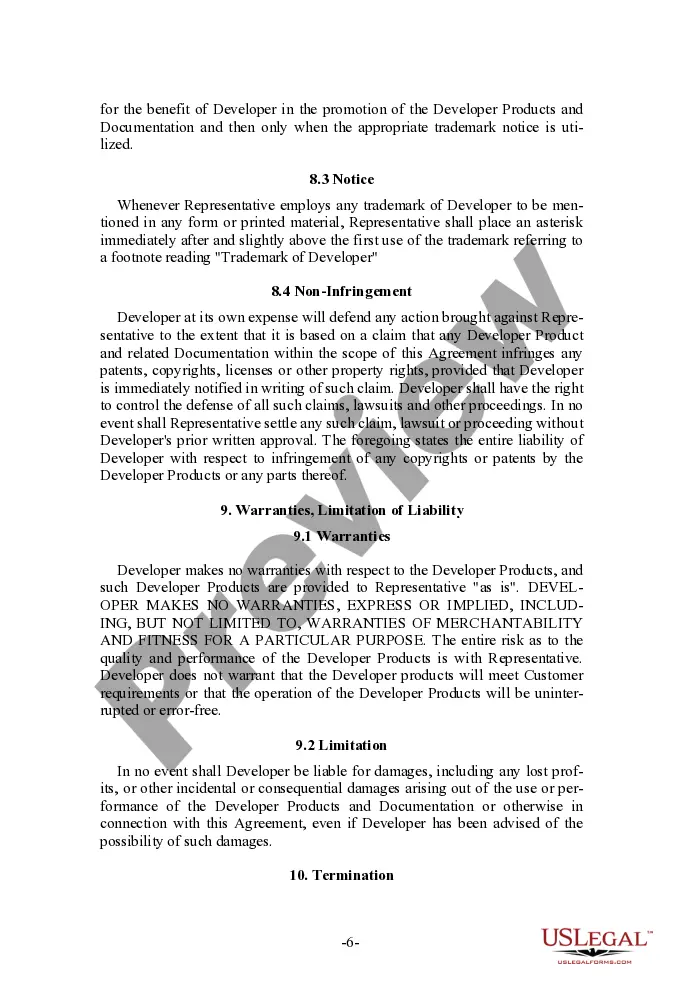 Get Sales Representative Agreement for software developer Preview Sales Representative Agreement for software developer