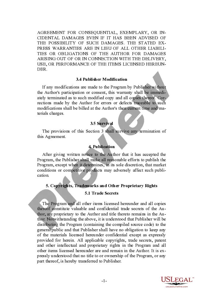 Get Publisher Oriented Software Royalty and License Agreement Preview Publisher Oriented Software Royalty and License Agreement