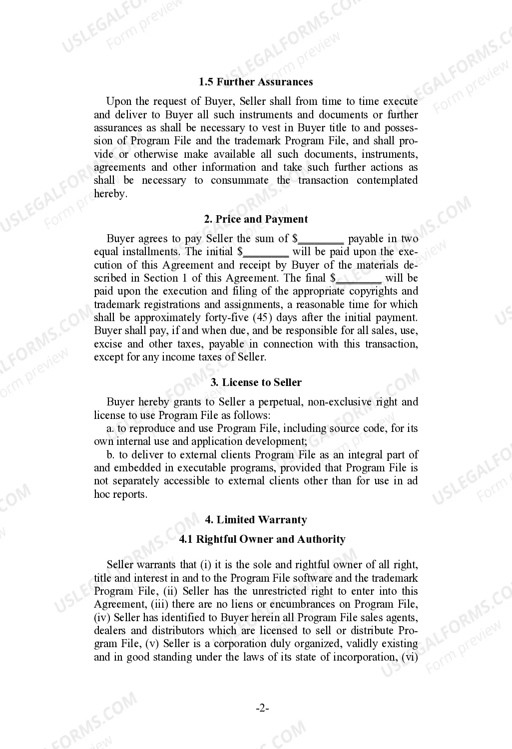 Preview Product Sales Agreement