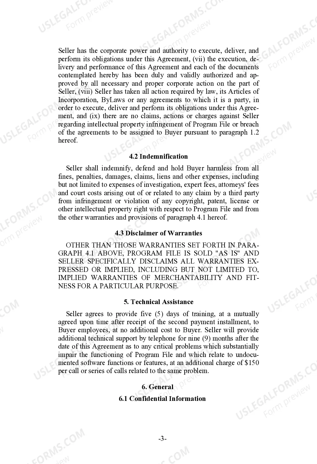 Preview Product Sales Agreement