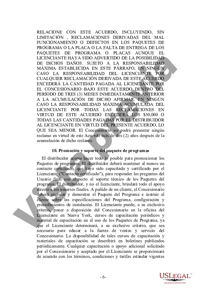 Preview Acuerdo de distribuidor de computadoras, servicios de Internet o software