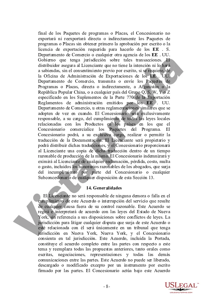 Preview Acuerdo de distribuidor de computadoras, servicios de Internet o software