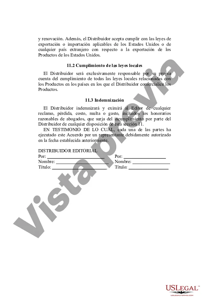 Preview Acuerdo de distribución de software