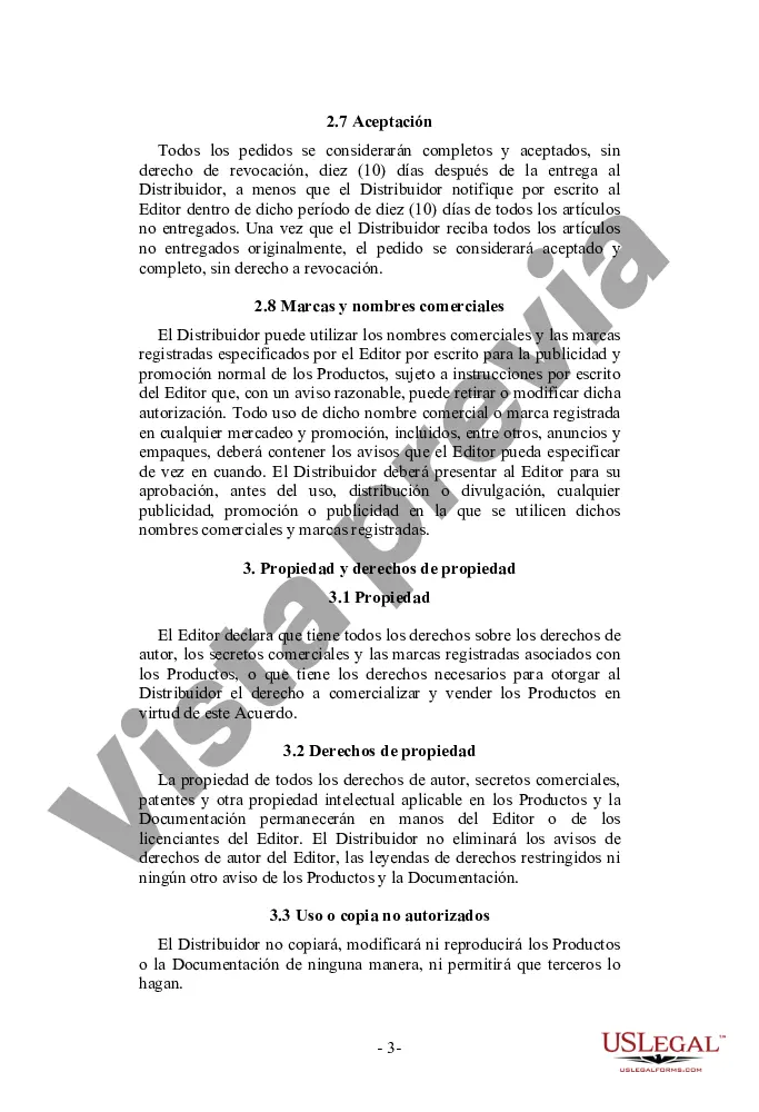 Preview Acuerdo de distribución de software