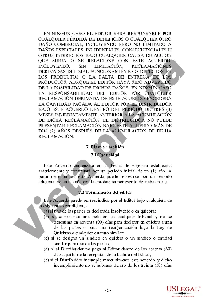 Preview Acuerdo de distribución de software