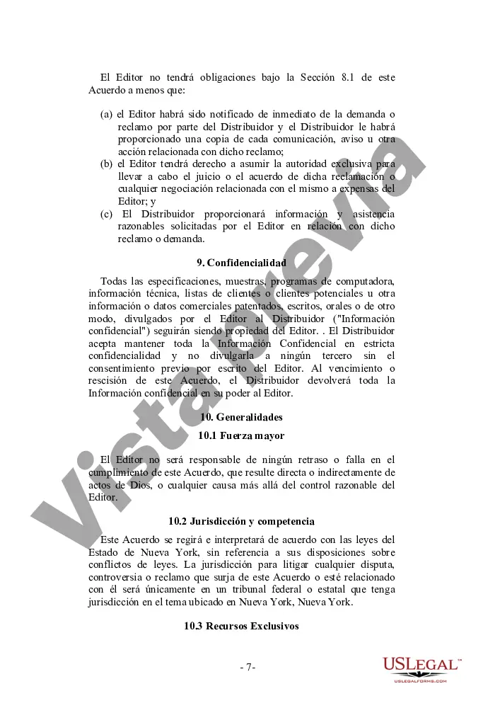 Preview Acuerdo de distribución de software