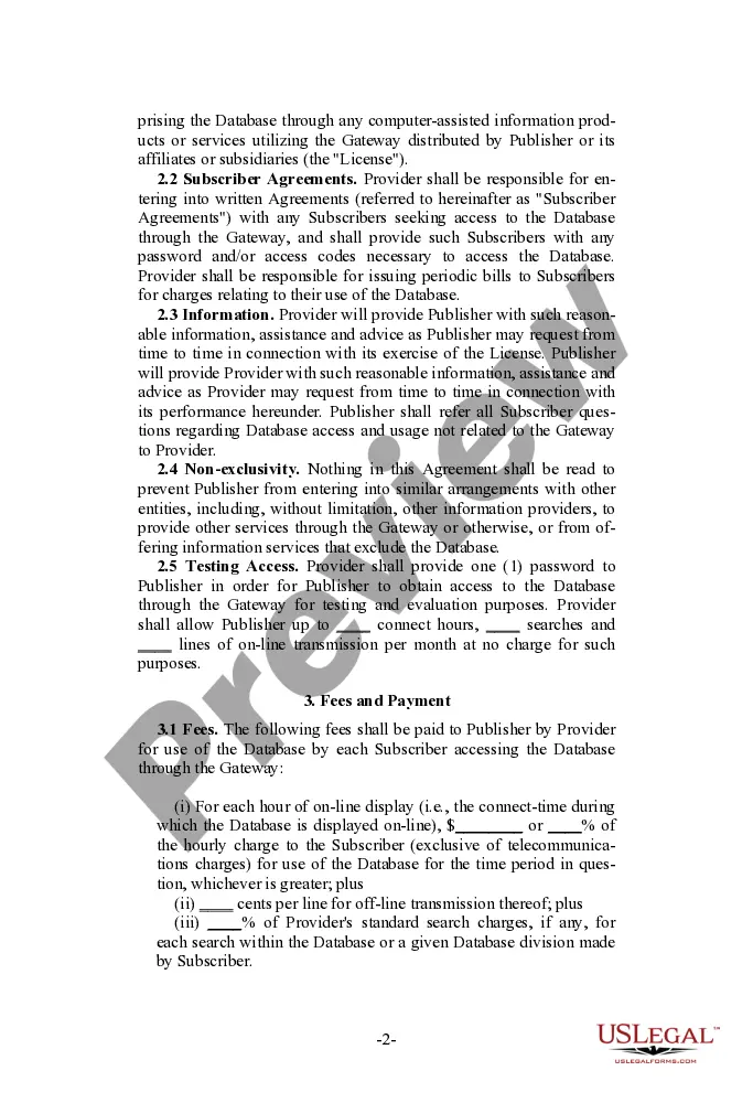 Get Database Distribution and Licensing Agreement Preview Database Distribution and Licensing Agreement