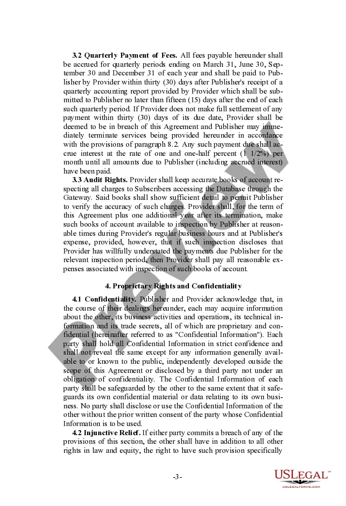 Get Database Distribution and Licensing Agreement Preview Database Distribution and Licensing Agreement