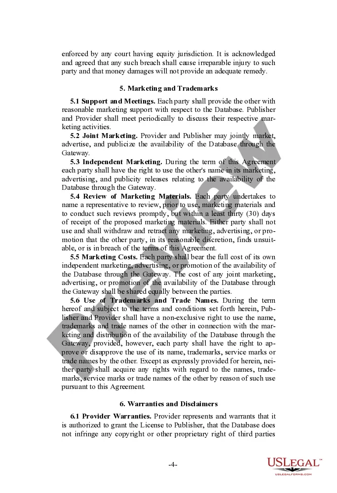 Get Database Distribution and Licensing Agreement Preview Database Distribution and Licensing Agreement