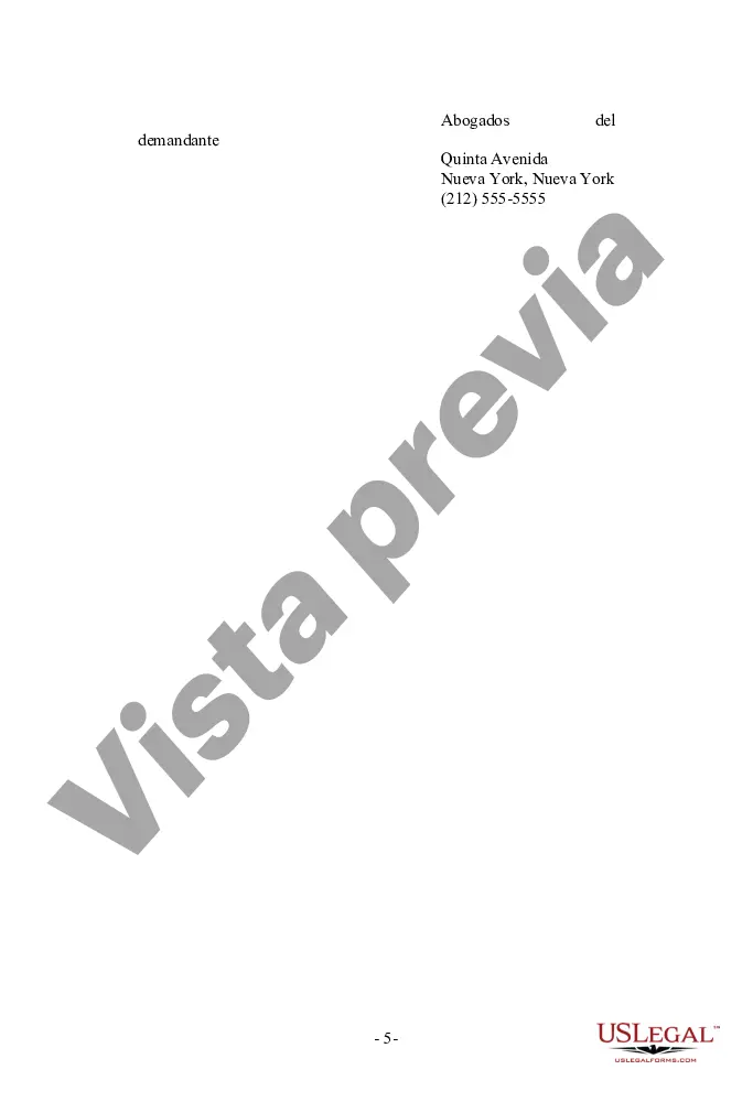 Preview Solicitud del demandante para la producción de documentos