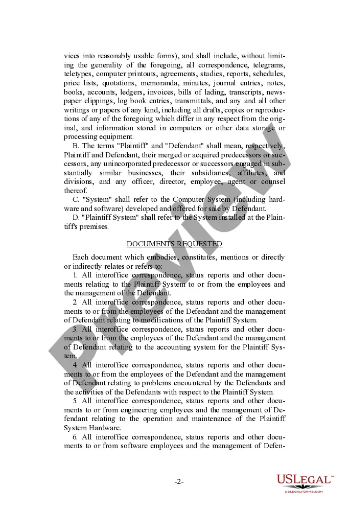 Get Plaintiff's Request For Document Production Preview Plaintiff's Request For Document Production