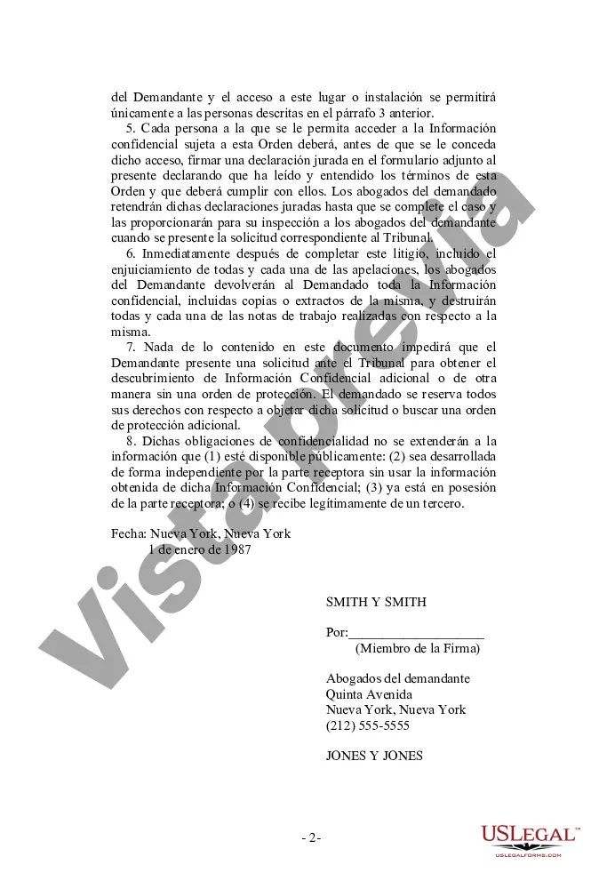 Preview Estipulación y Orden de Protección de Información Confidencial