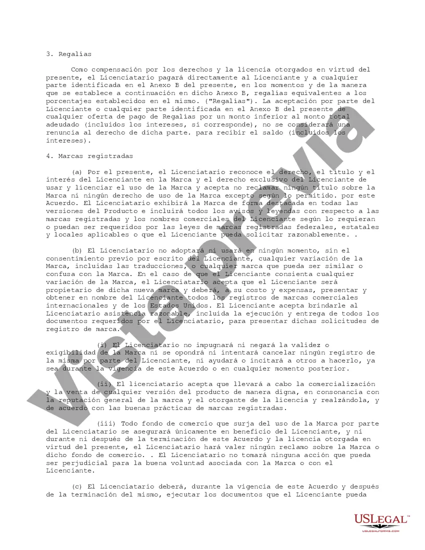 Preview Acuerdo de licencia de marca comercial
