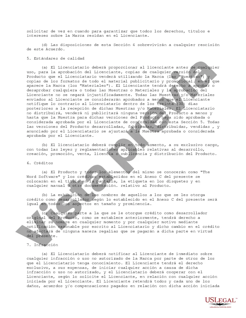 Preview Acuerdo de licencia de marca comercial