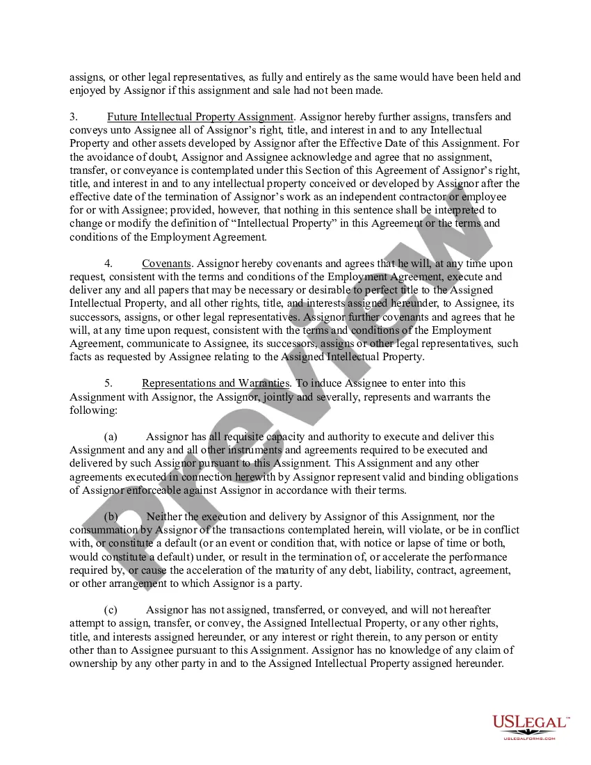 Get Assignment of Intellectual Property Preview Assignment of Intellectual Property