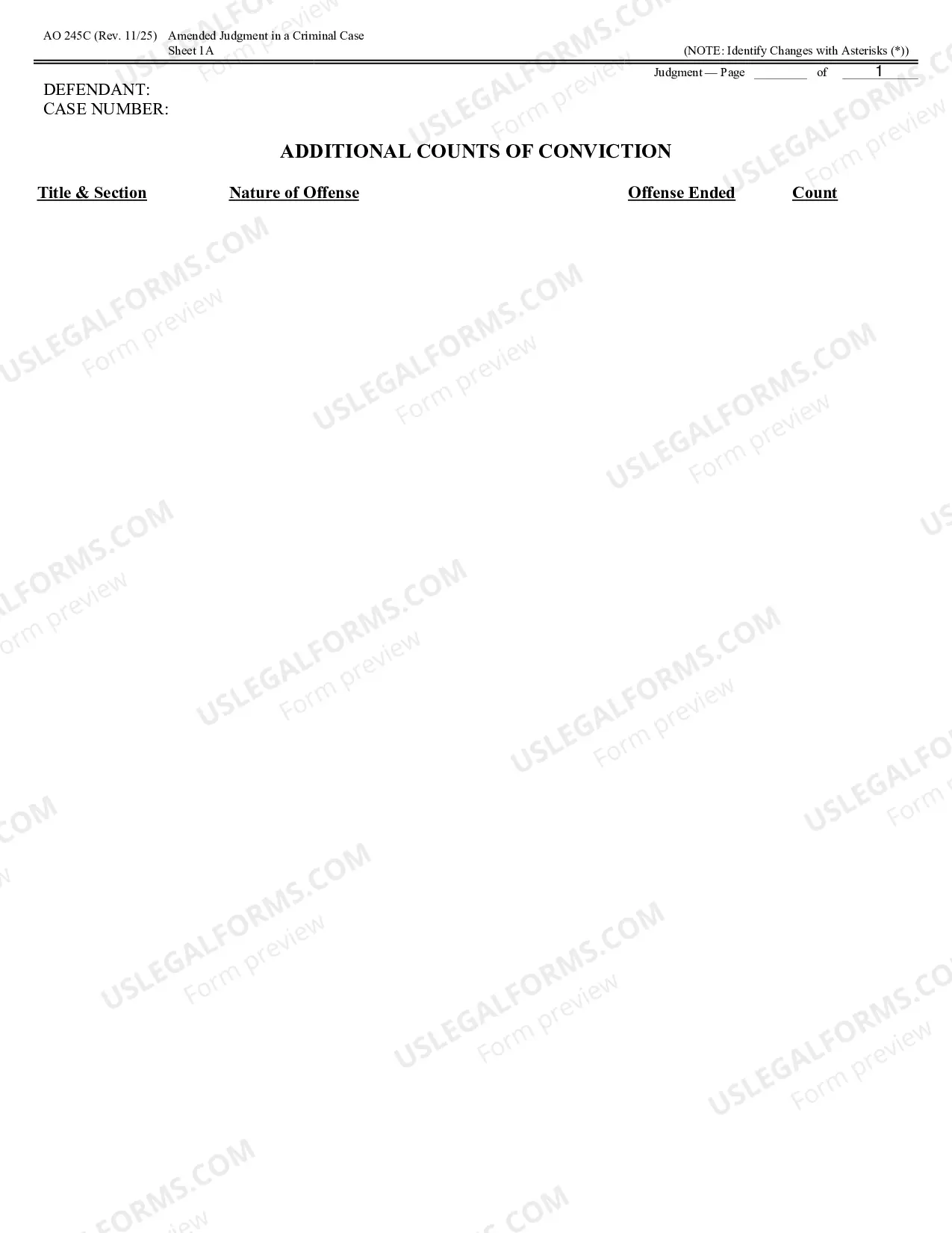 Preview Amended Judgment in Criminal Case