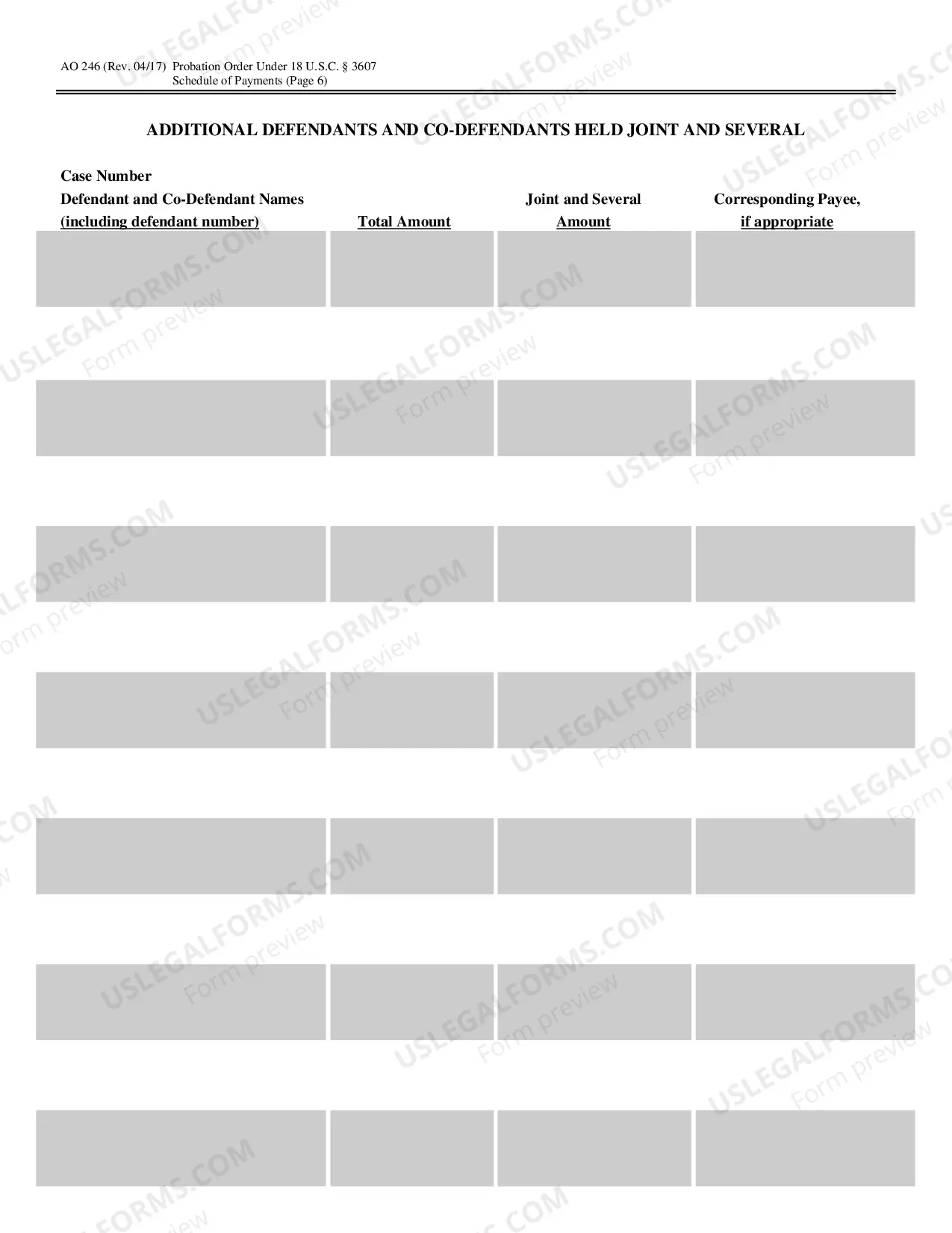 Preview Probation Order Under 18 U.S.C. Sec. 3607