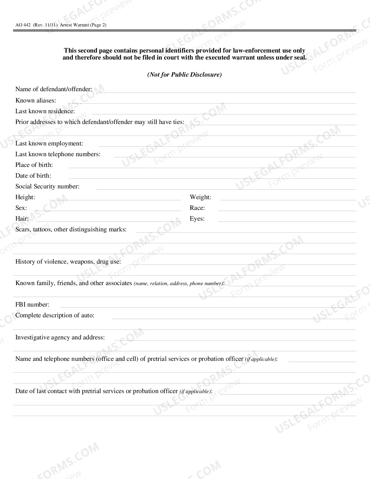 Preview Arrest Warrant